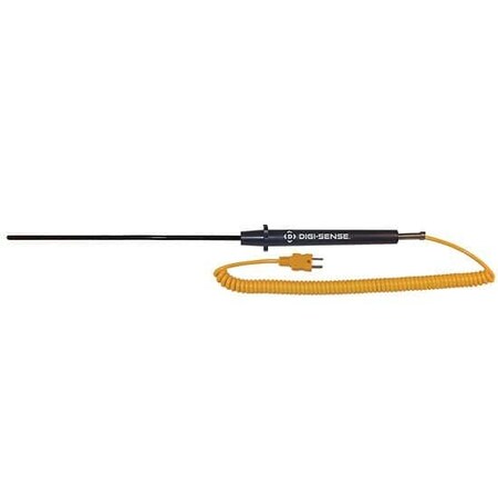 Digi-Sense Type-K, Extra-Long PFA Coated Probe, Min 93812-02
